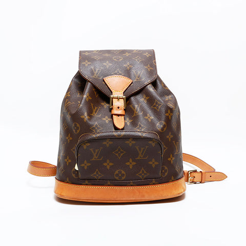 ルイ・ヴィトン LOUIS VUITTON 1990年製 モンスリMM モノグラム リュック・デイパック ブラウン WS22803