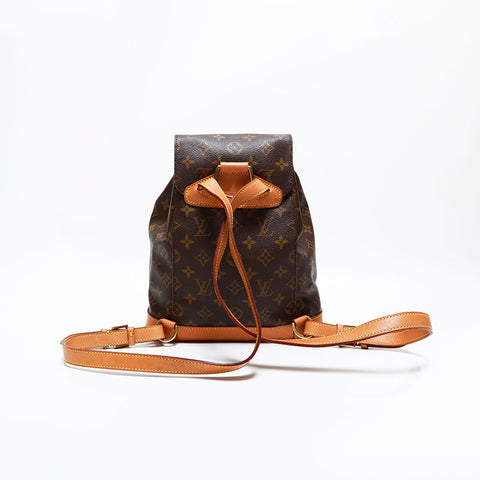ルイ・ヴィトン LOUIS VUITTON 1990年製 モンスリMM モノグラム リュック・デイパック ブラウン WS22803