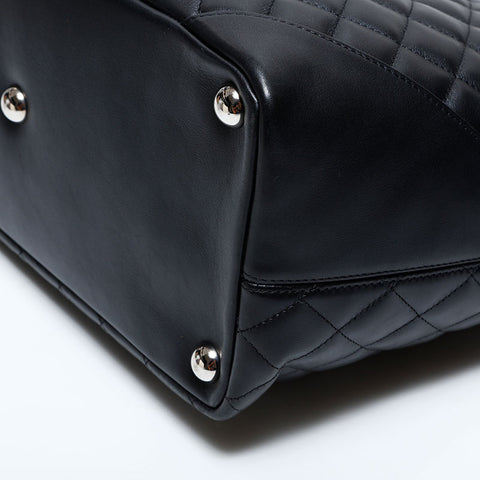 CHANEL No. 9 2004-2005 Lambskin Cambon Tote Bag black WS22809