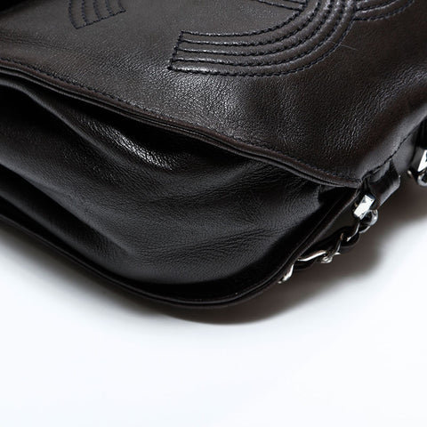 CHANEL No. 4 1996-1997 Lambskin COCO Mark Backpack  Daypack black WS22810