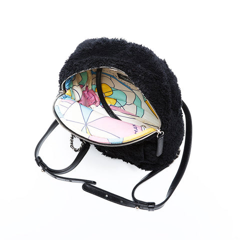 シャネル CHANEL 27番台 2019 ボア ミニ チェーン リュック・デイパック ブラック WS22811