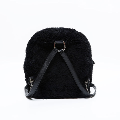 シャネル CHANEL 27番台 2019 ボア ミニ チェーン リュック・デイパック ブラック WS22811