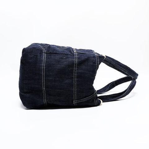 CHANEL 10 series 2005-2006 Denim COCO Mark Tote Bag Navy WS22812