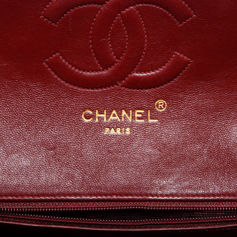 シャネル CHANEL 1番台 1989-1991 ラムスキン マトラッセ ミニ ターンロック ショルダーバッグ ブラック WS22813
