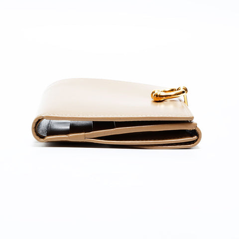 グッチ GUCCI レザー ホースビット 二つ折り財布 ベージュ WS22817
