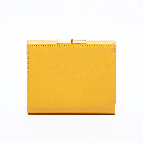 Chloe leather Tri-fold wallet yellow WS22818