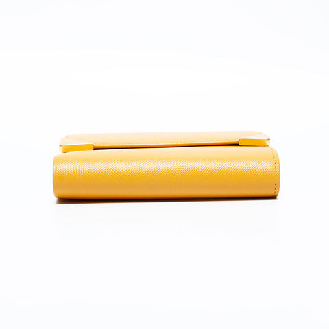 Chloe leather Tri-fold wallet yellow WS22818