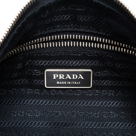 プラダ PRADA ナイロン ホーボー キルティング ショルダーバッグ ブラック WS22819