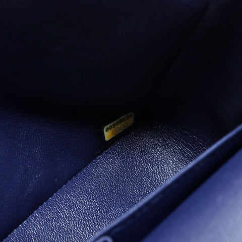 香奈儿第22号2016-2017水晶瓣牛仔肩袋海军WS22820