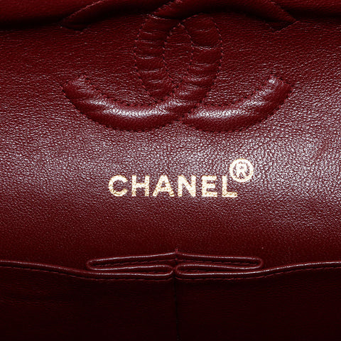 CHANEL No. 4 1996-1997 Cotton Matelasse Chain Shoulder Bag black WS22821