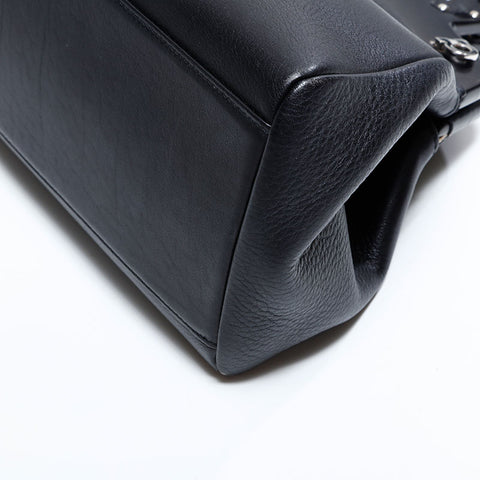 サルヴァトーレフェラガモ Salvatore Ferragamo レザー ガンチーニ ショルダーバッグ ブラック WS22822