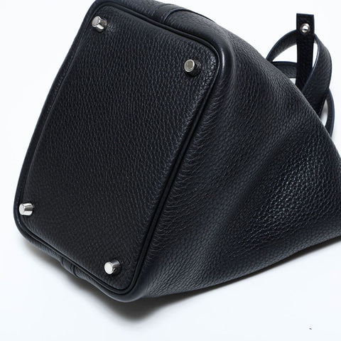 エルメス HERMES 2022年製 ピコタン PM U刻印 ハンドバッグ ブラック WS22825