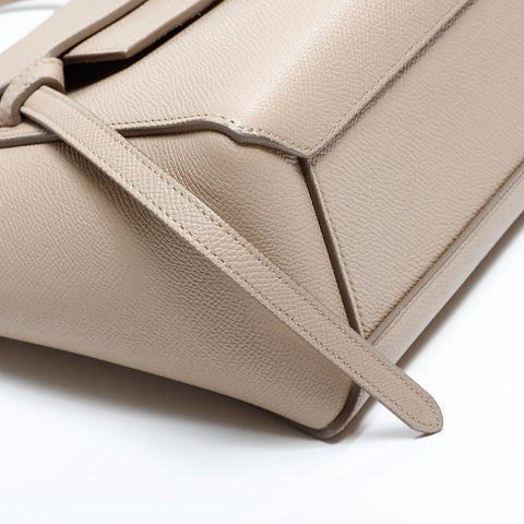 セリーヌ CELINE ナノ　ベルトバッグ レザー 2way ハンドバッグ ベージュ WS22826