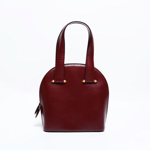 CARTIER Leather Must Do Handbag Red WS22829