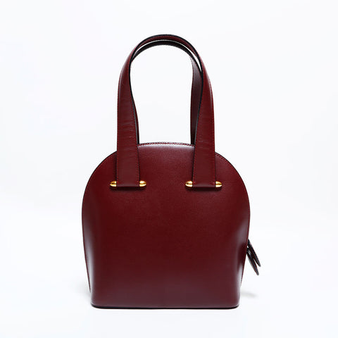 CARTIER Leather Must Do Handbag Red WS22829