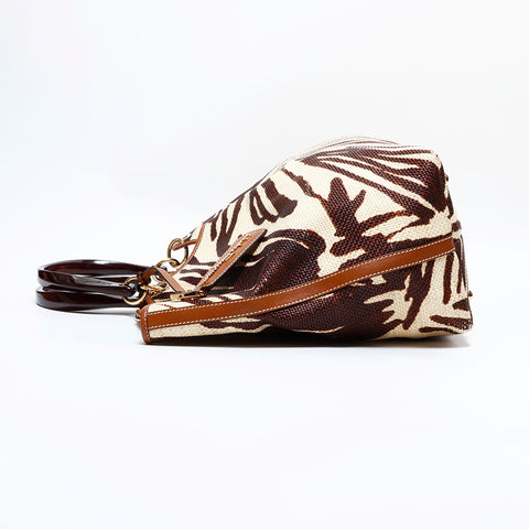 Salvatore Ferragamo Straw basket bag Tote Bag Brown WS22833