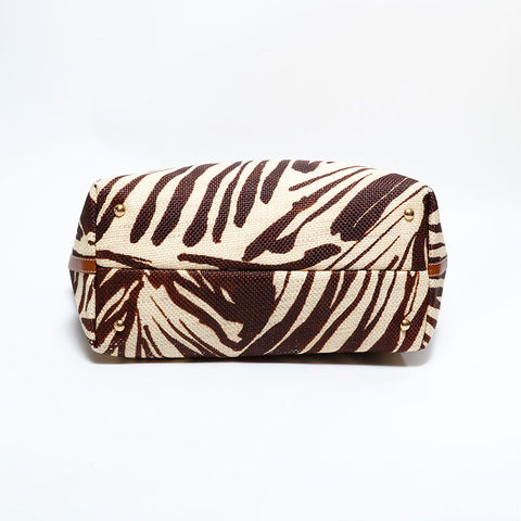 Salvatore Ferragamo Straw basket bag Tote Bag Brown WS22833