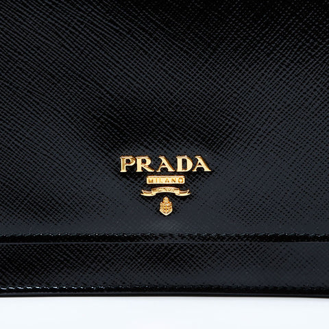 プラダ PRADA レザー ショルダーバッグ ブラック WS22842