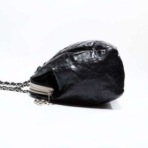 CHANEL No. 13 2009-2010 Matelasse Chain Shoulder Bag black WS22844