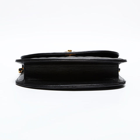 CHANEL No. 3 1994-1996 Lambskin Paris Limited Edition Flap Shoulder Bag black WS22846
