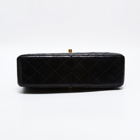 CHANEL No. 4 1996-1997 Lambskin Double Face Handbag black WS22848