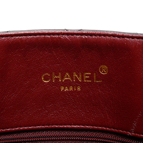 CHANEL No. 3 1994-1996 Lambskin Matelasse Shoulder Bag black WS22849