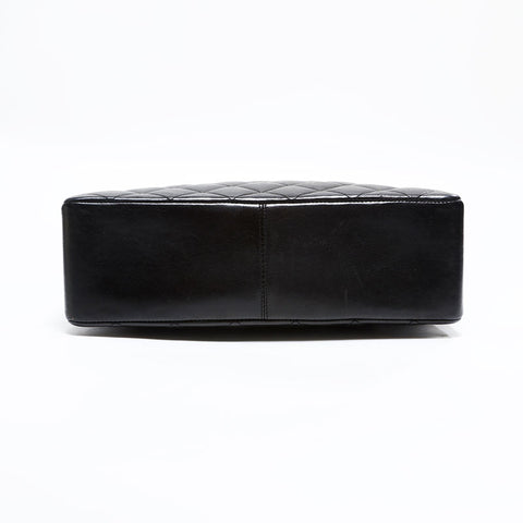 CHANEL No. 3 1994-1996 Lambskin Matelasse Shoulder Bag black WS22849