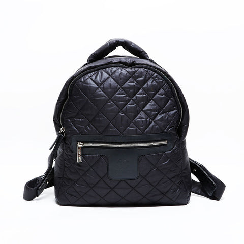 シャネル CHANEL 20番台 2014-2015 ナイロン コココクーン リュック・デイパック ブラック WS22851