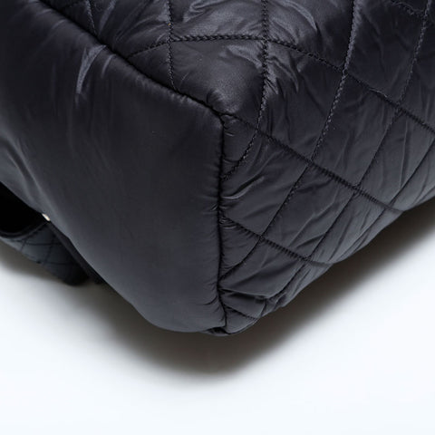 シャネル CHANEL 20番台 2014-2015 ナイロン コココクーン リュック・デイパック ブラック WS22851