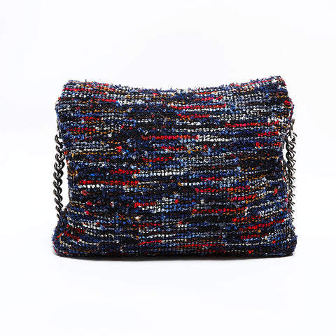 CHANEL No. 21 2015-2016 Tweed Wool Flap Shoulder Bag multicolor WS22856