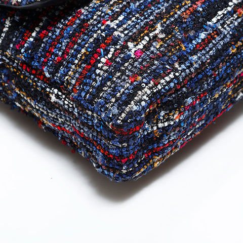 CHANEL No. 21 2015-2016 Tweed Wool Flap Shoulder Bag multicolor WS22856