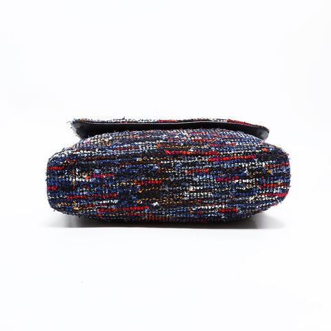 CHANEL No. 21 2015-2016 Tweed Wool Flap Shoulder Bag multicolor WS22856