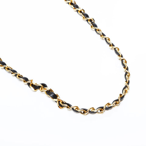 シャネル CHANEL ラムスキン マトラッセ チェーン ショルダーバッグ ブラック WS22858