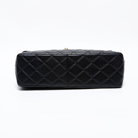 シャネル CHANEL 4番台 1996-1998 マトラッセ ラムスキン 30 ショルダーバッグ ブラック WS22859