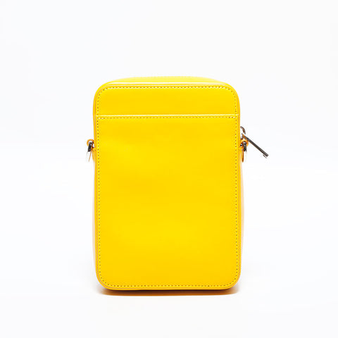 Christian Dior Trotter Leather Oblique Shoulder Bag yellow WS22861