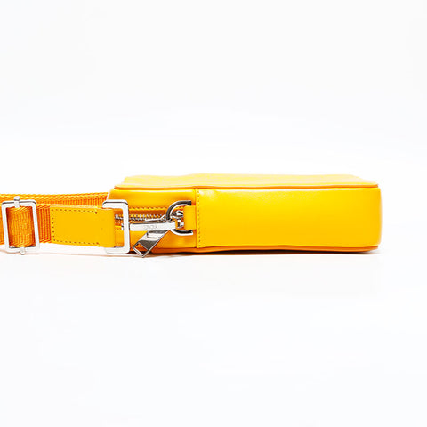 Christian Dior Trotter Leather Oblique Shoulder Bag yellow WS22861