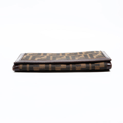 フェンディ FENDI ズッカ キャンバス 長財布 ブラウン WS22862
