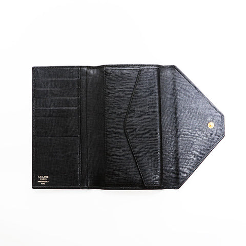 CELINE leather Purse black WS22863