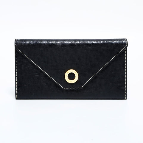 CELINE leather Purse black WS22863
