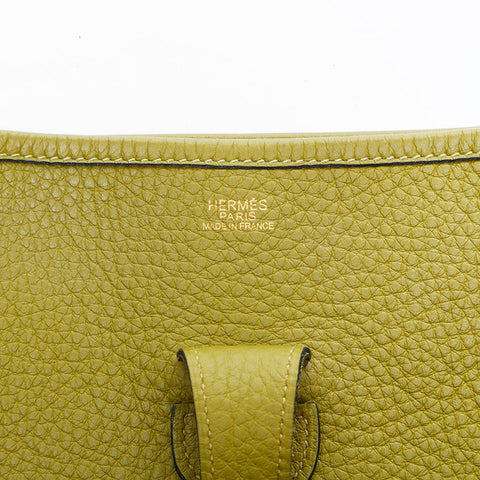 エルメス HERMES J刻印 2006年製 エヴリンGM トリヨンクレマンス ショルダーバッグ グリーン WS22864
