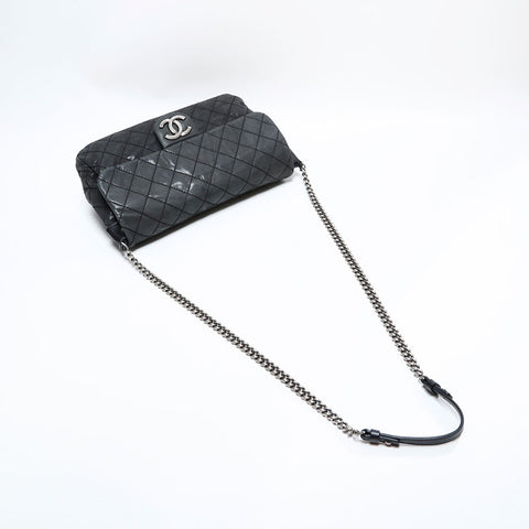 CHANEL No. 17 2012-2013 Matelasse Wild Stitch Shoulder Bag black WS22870
