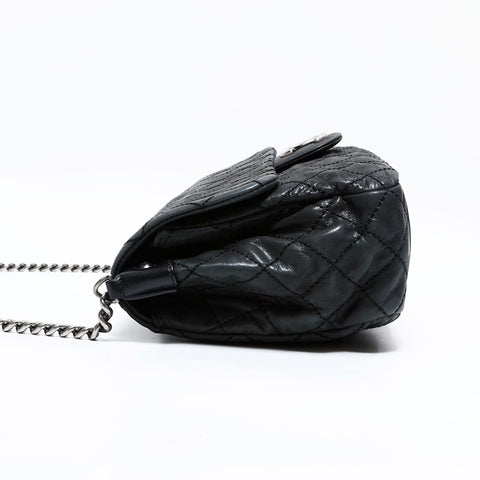 CHANEL No. 17 2012-2013 Matelasse Wild Stitch Shoulder Bag black WS22870