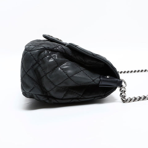 CHANEL No. 17 2012-2013 Matelasse Wild Stitch Shoulder Bag black WS22870
