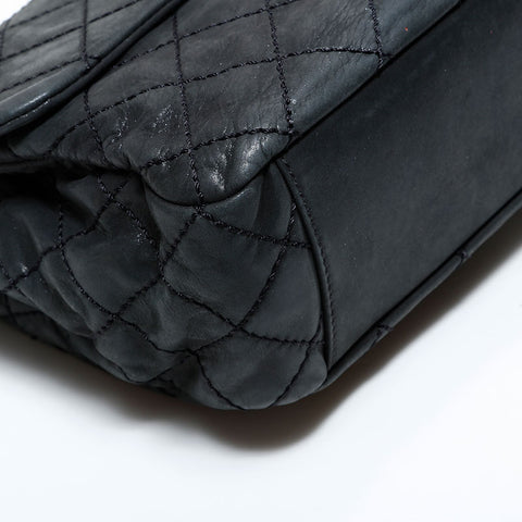 CHANEL No. 17 2012-2013 Matelasse Wild Stitch Shoulder Bag black WS22870