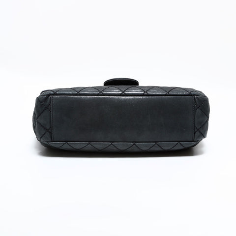 CHANEL No. 17 2012-2013 Matelasse Wild Stitch Shoulder Bag black WS22870