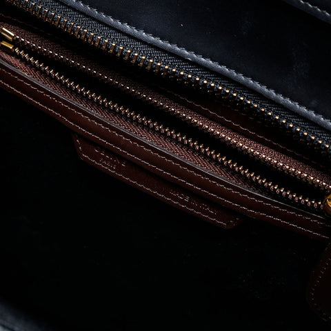 CELINE Leather Luggage Mini Handbag multicolor WS22871