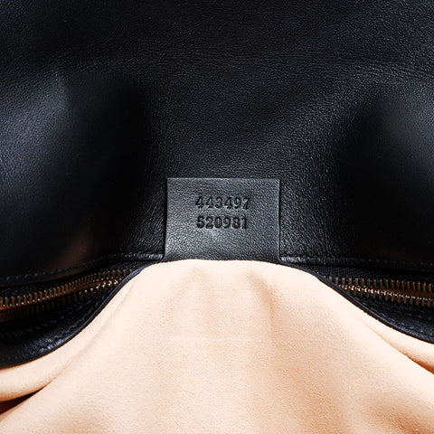 グッチ GUCCI GG マーモント レザー ショルダーバッグ ブラック WS22874