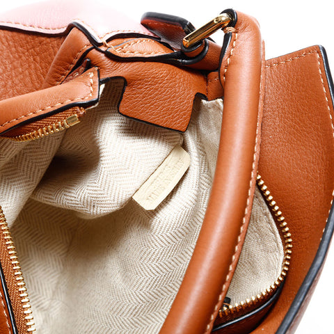 ロエベ LOEWE レザー パズル ナノ ショルダーバッグ ブラウン WS22875