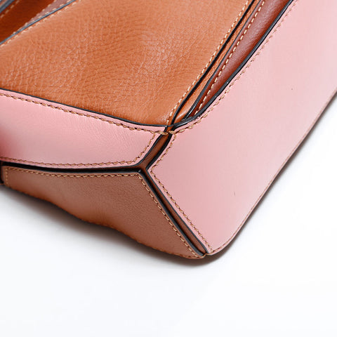 ロエベ LOEWE レザー パズル ナノ ショルダーバッグ ブラウン WS22875
