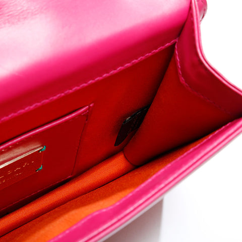 BVLGARI Leather Serpenti Stingray Leather Shoulder Bag pink WS22880